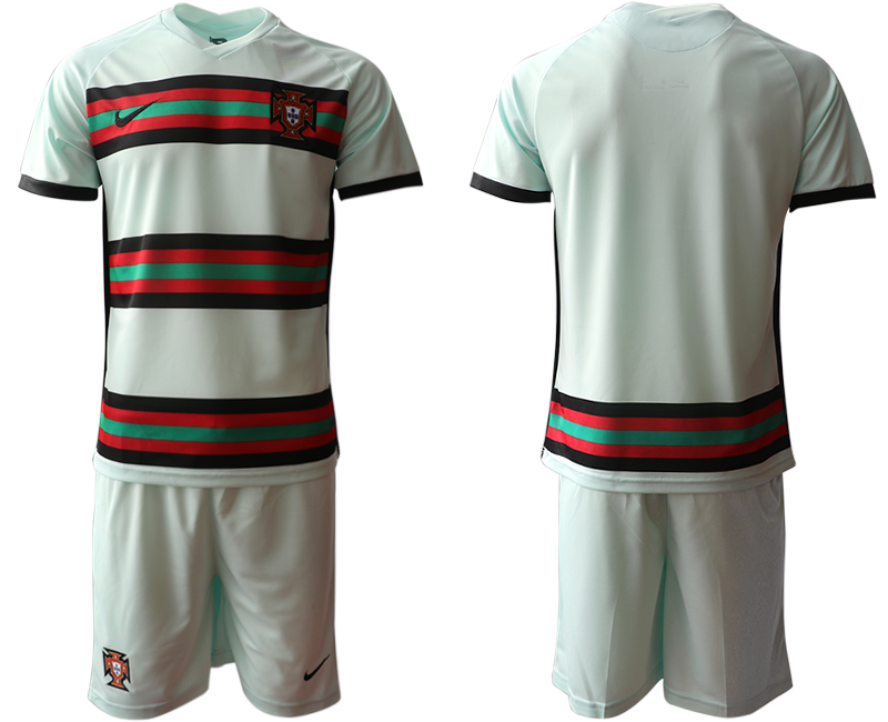 Men's Portugal National Team Custom Away Soccer Jersey Suit